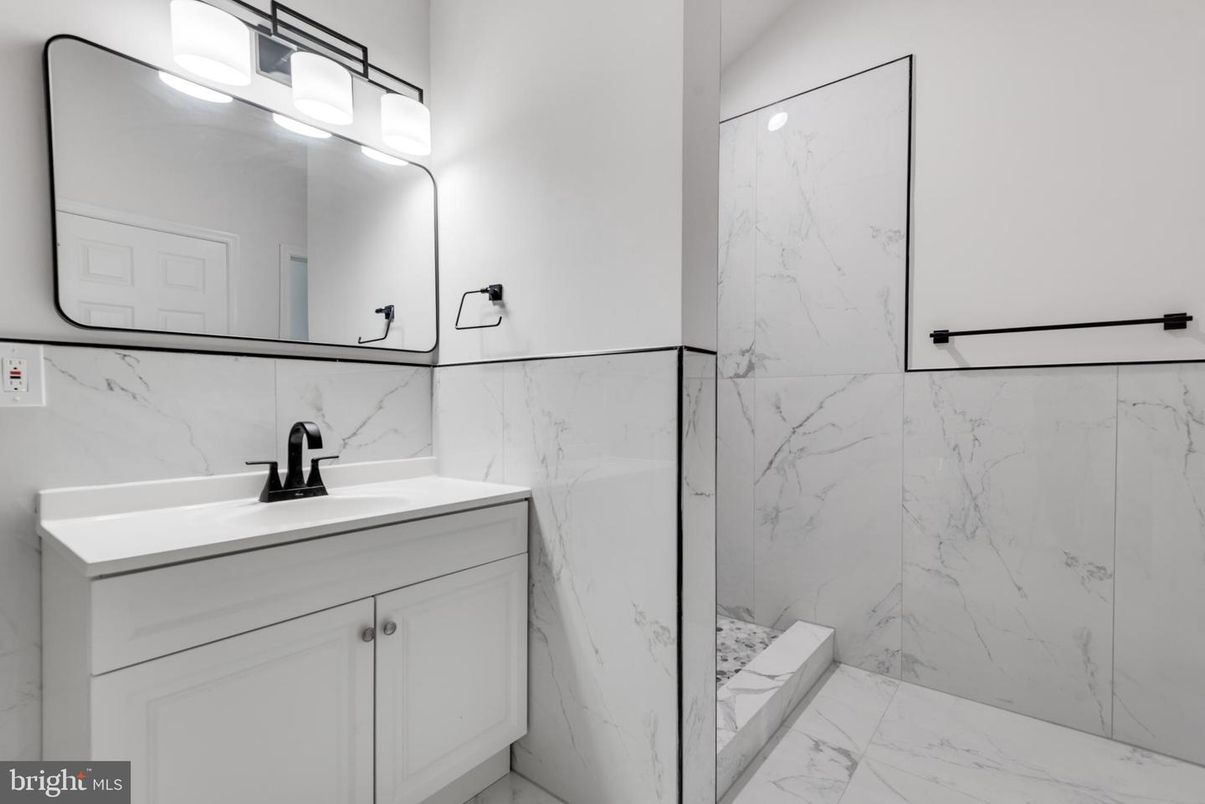 Bathroom, Glass Shower, Interior, Marble, Marble Walls