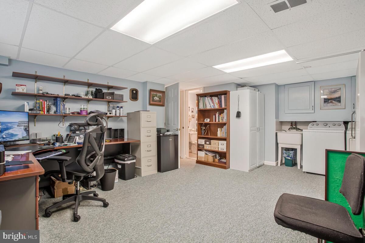 Home Office, Interior, Recessed Lighting