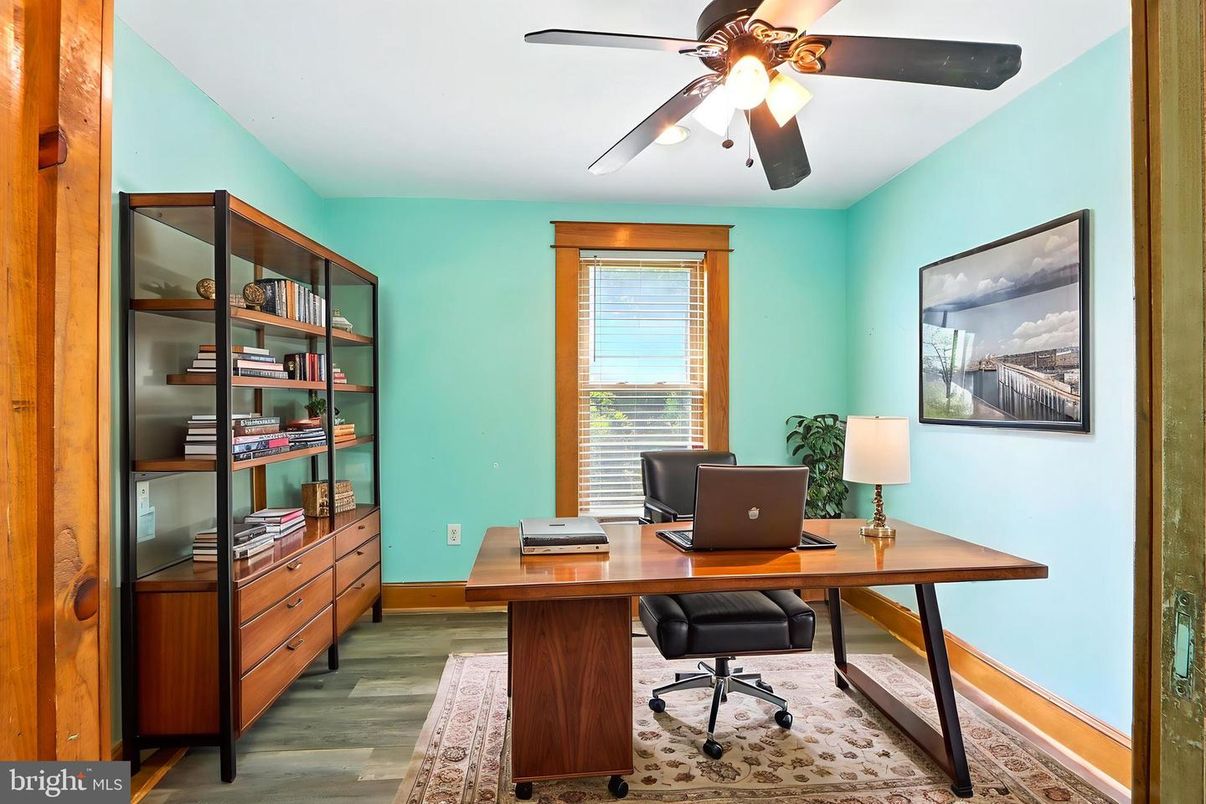 Home Office, Interior, Wood Texture Flooring