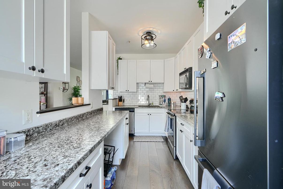 Interior, Kitchen, Wood Texture Flooring