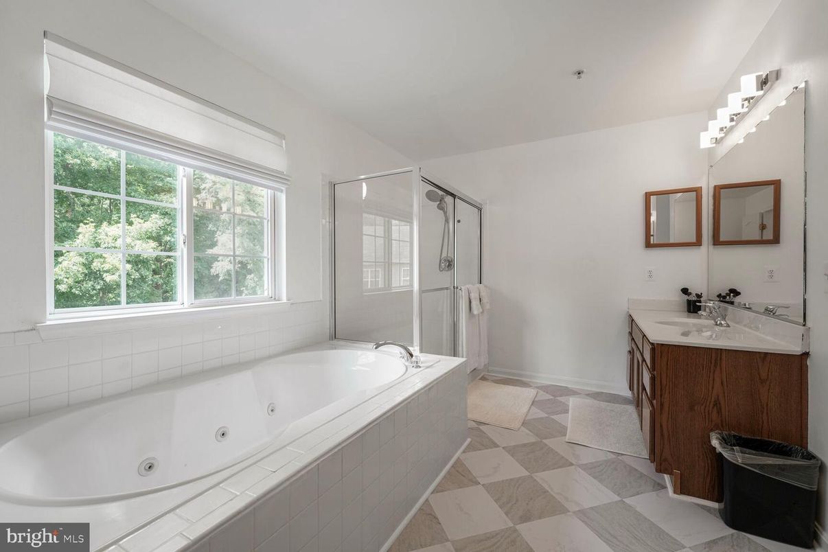 Bathroom, Dual Sink Vanities, Glass Shower, Interior