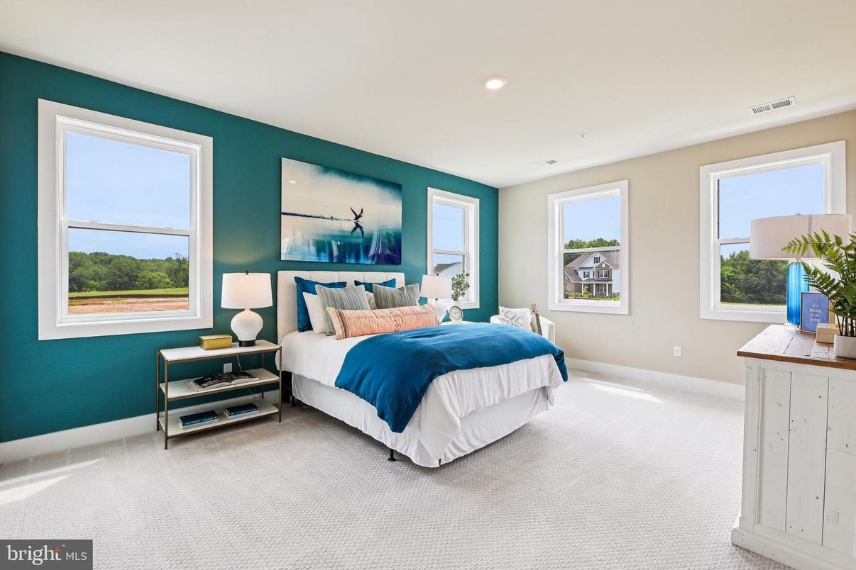 Bedroom, Interior, Recessed Lighting