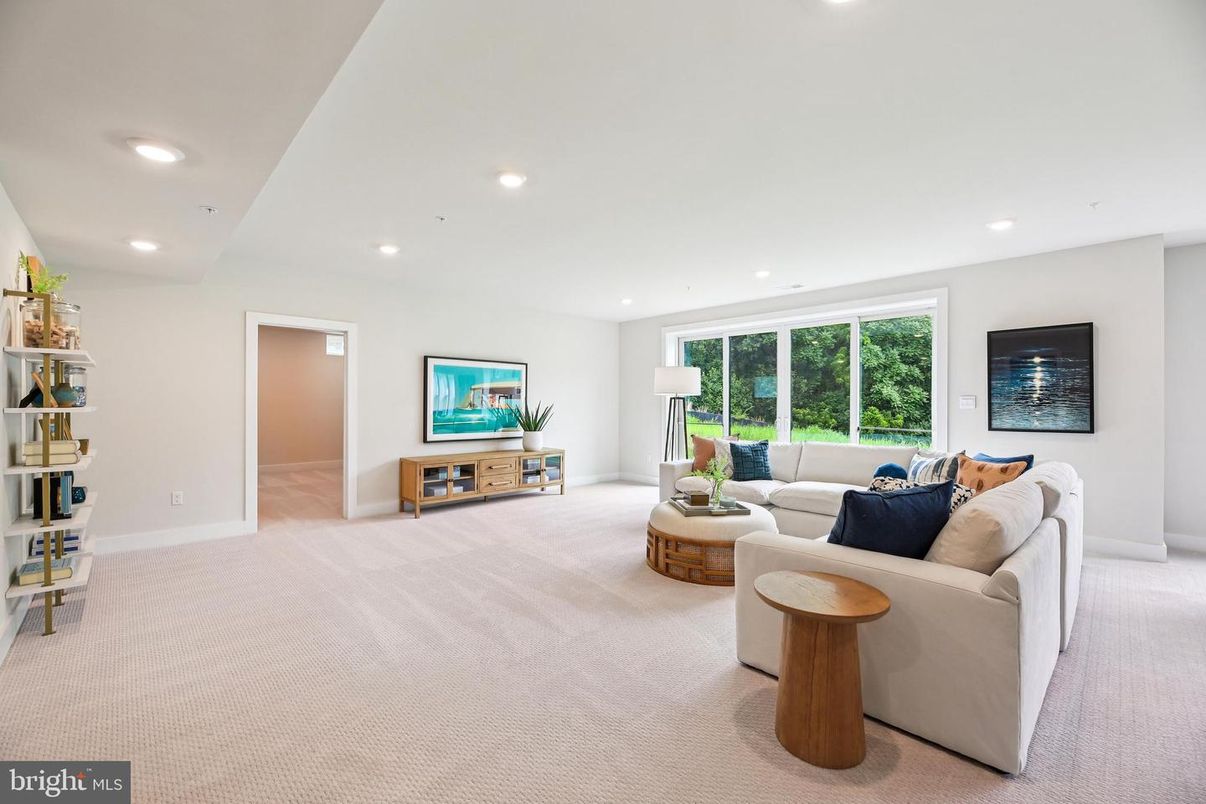 Interior, Living room, Recessed Lighting