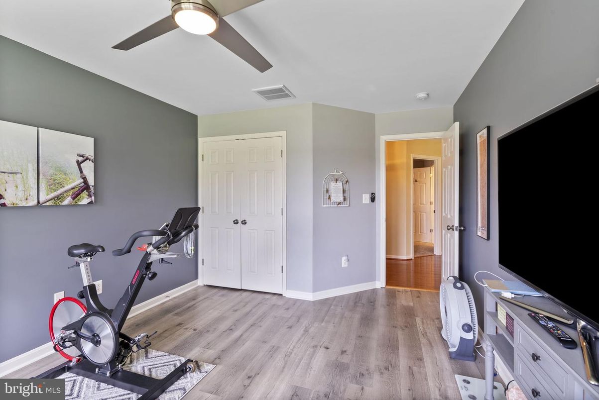Fitness Equipment, Interior, Wood Texture Flooring