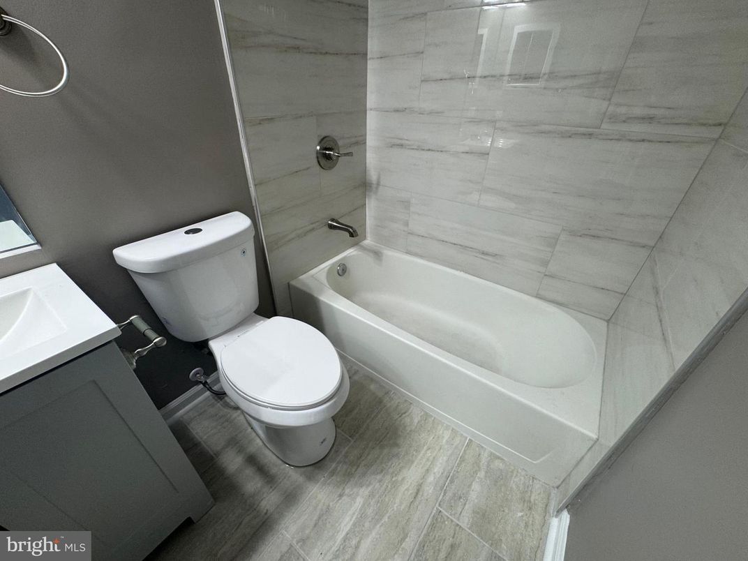 Bathroom, Interior, Marble Walls, Wood Texture Flooring