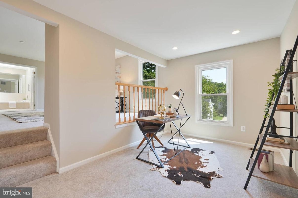 Home Office, Interior, Recessed Lighting
