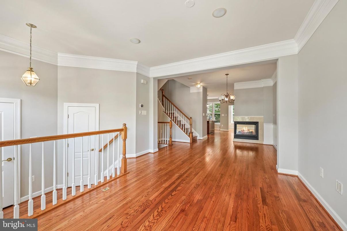 Chandelier, Fireplace, Interior, Pendant Lights, Wood Texture Flooring