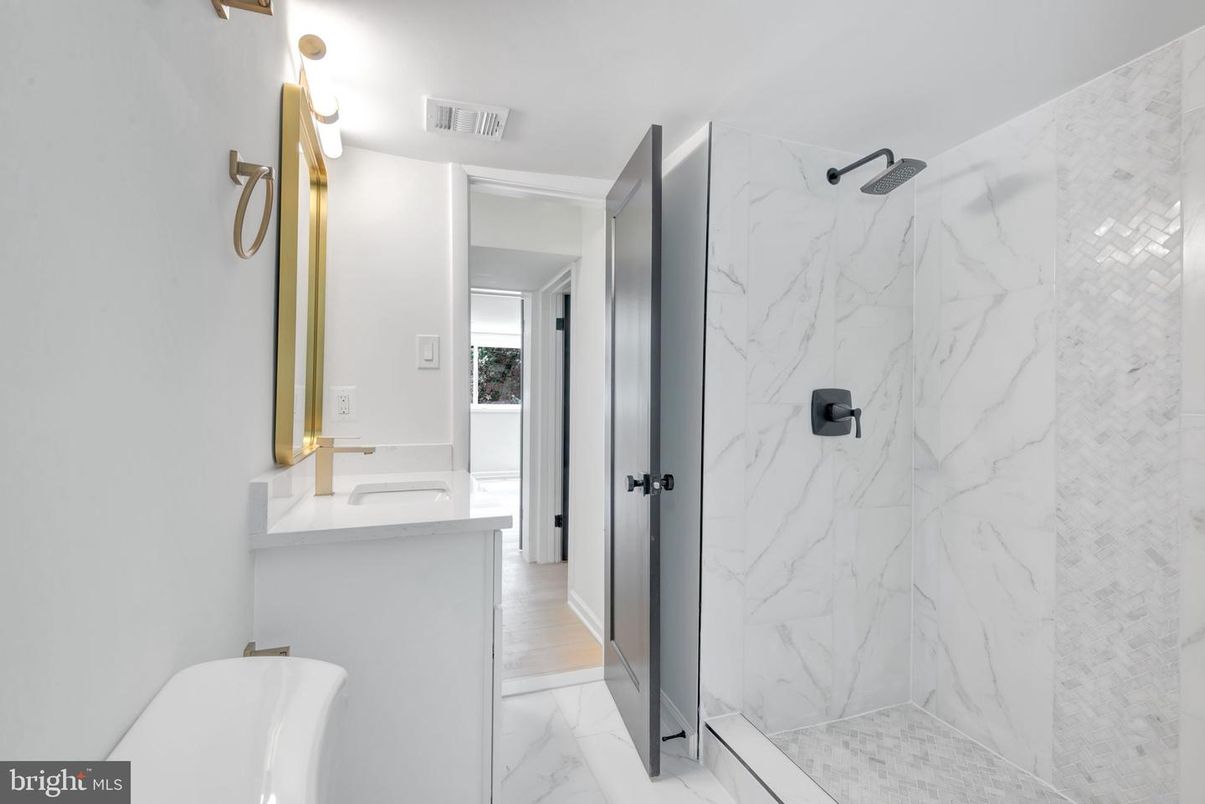 Bathroom, Glass Shower, Interior, Marble, Marble Walls