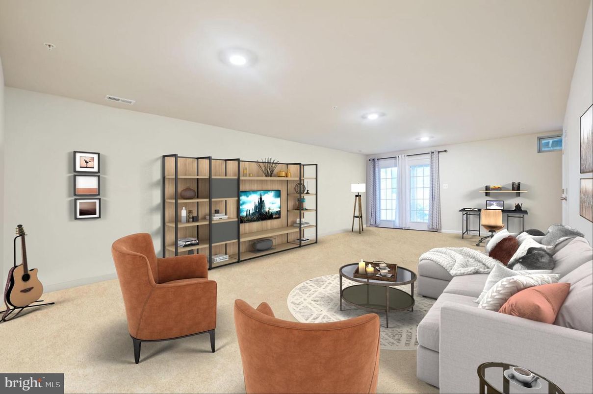 Interior, Living room, Recessed Lighting