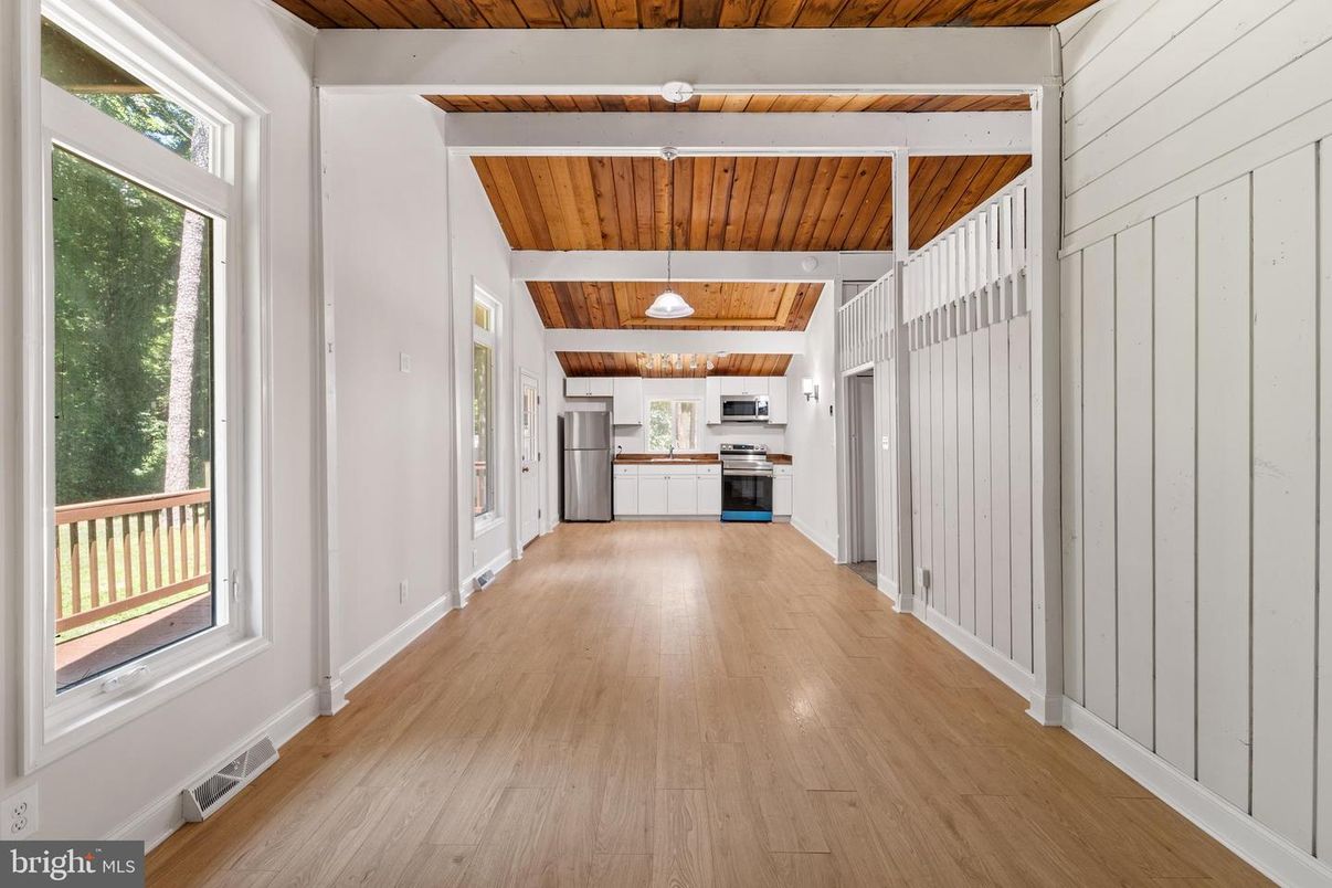 Interior, Kitchen, Wooden Beams, Wooden Ceilings, Wood Texture Flooring
