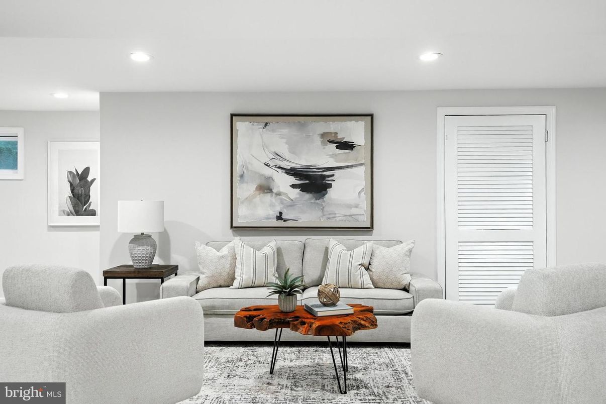 Interior, Living room, Recessed Lighting