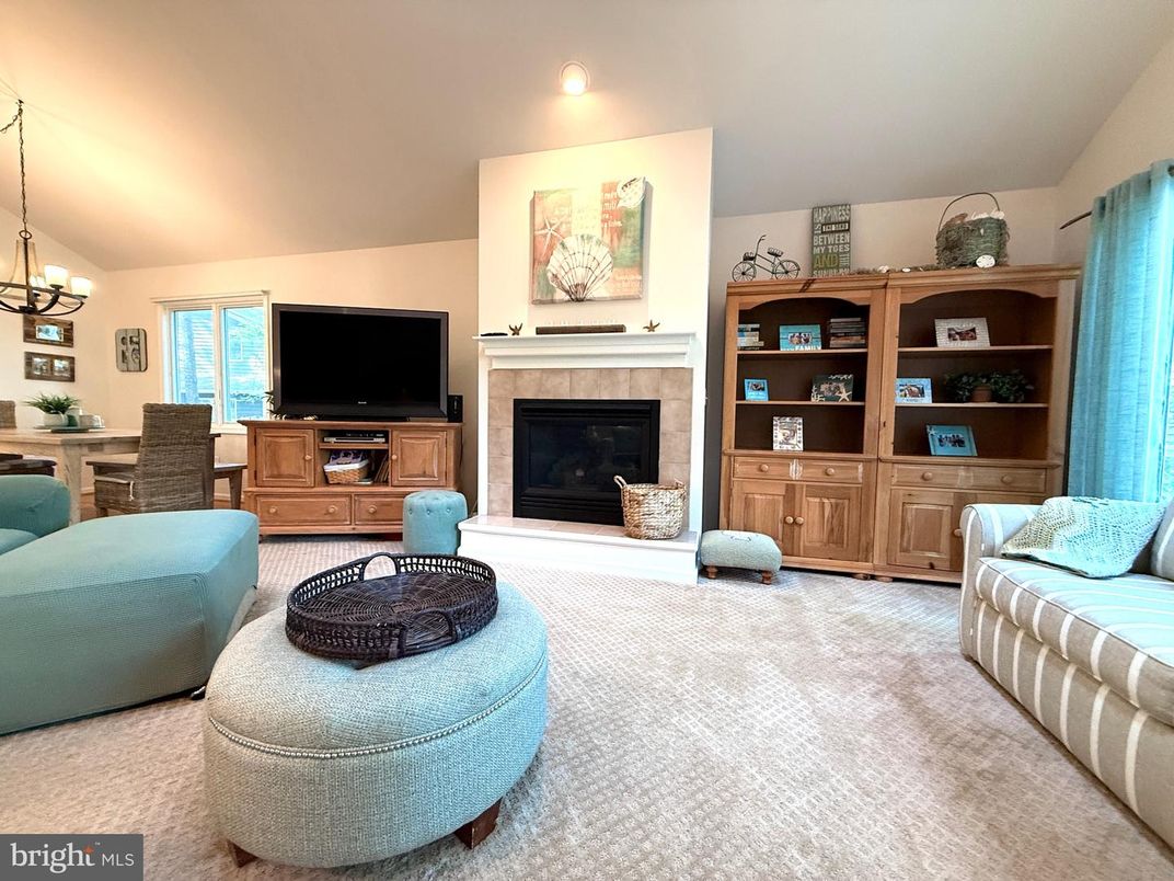 Chandelier, Dining room, Fireplace, Interior, Living room, Recessed Lighting