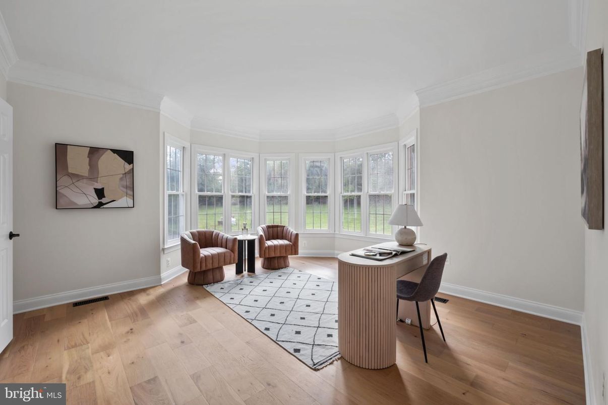 Home Office, Interior, Wood Texture Flooring