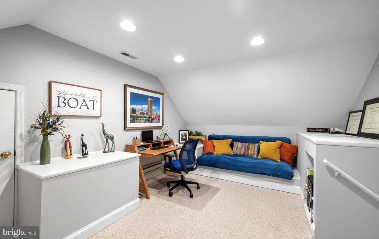 Home Office, Interior, Recessed Lighting