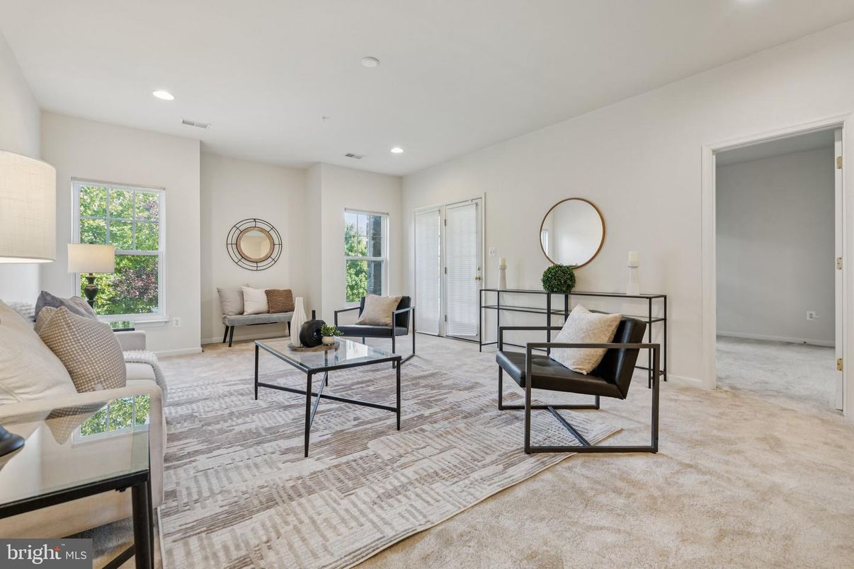 Interior, Living room, Recessed Lighting