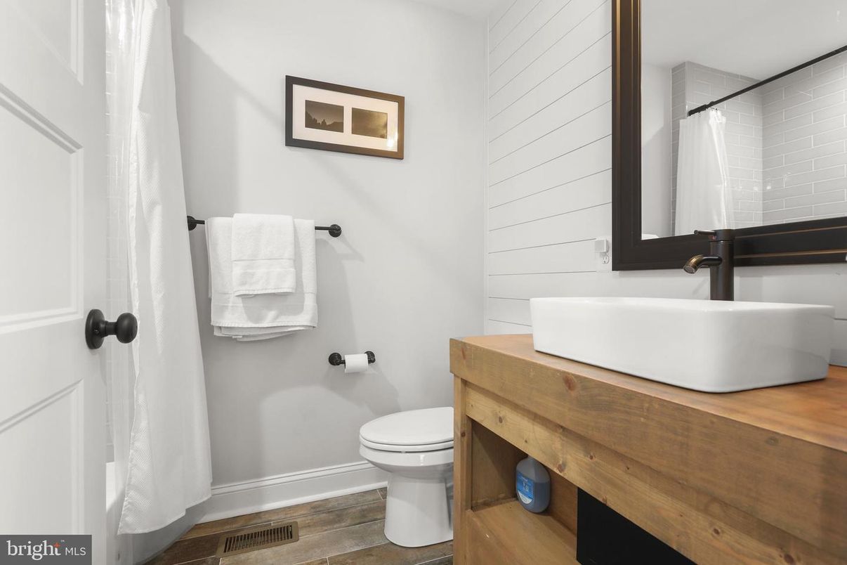 Bathroom, Interior, Wood Texture Flooring