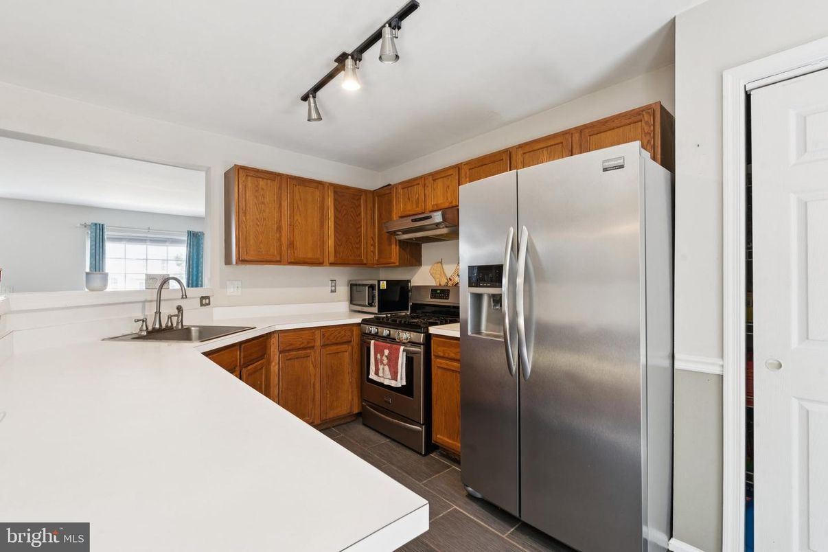 Interior, Kitchen, Wood Texture Flooring