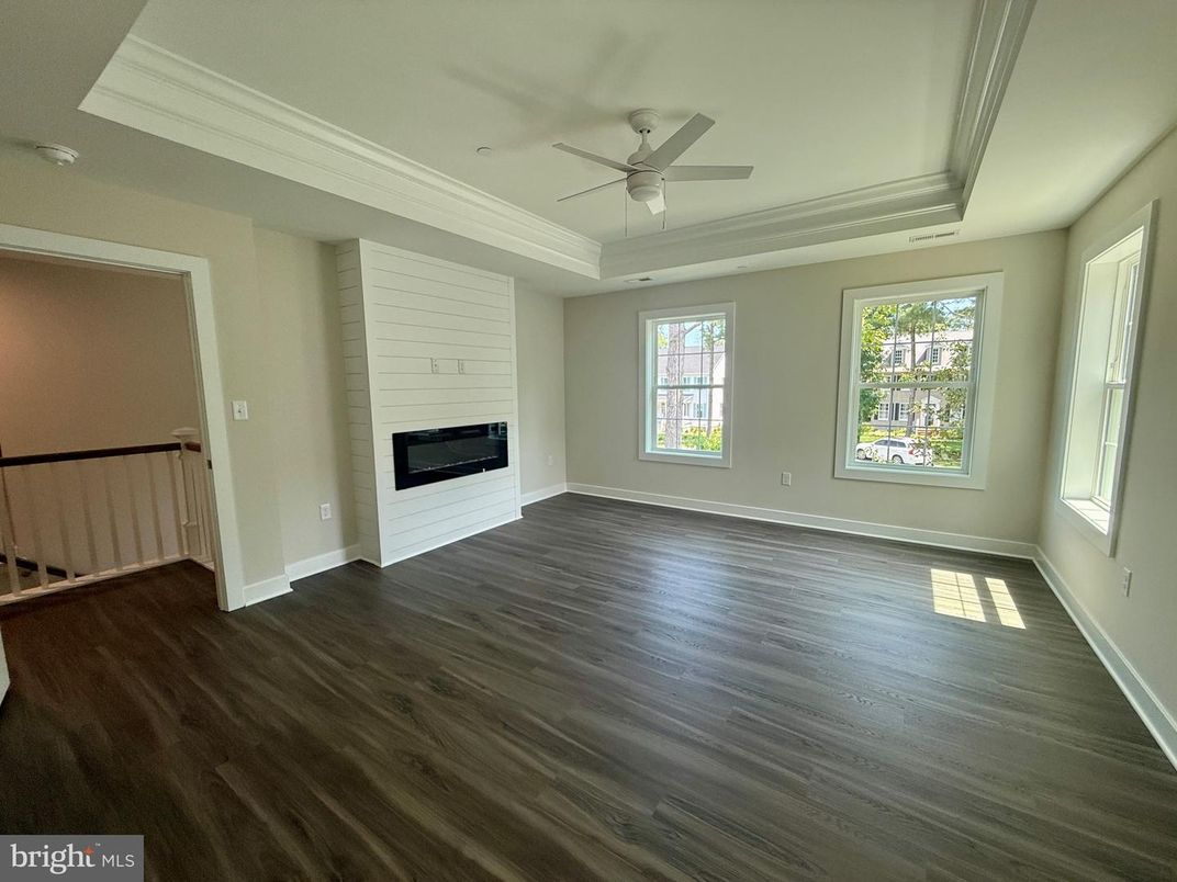 Empty room, Fireplace, Interior, Wood Texture Flooring