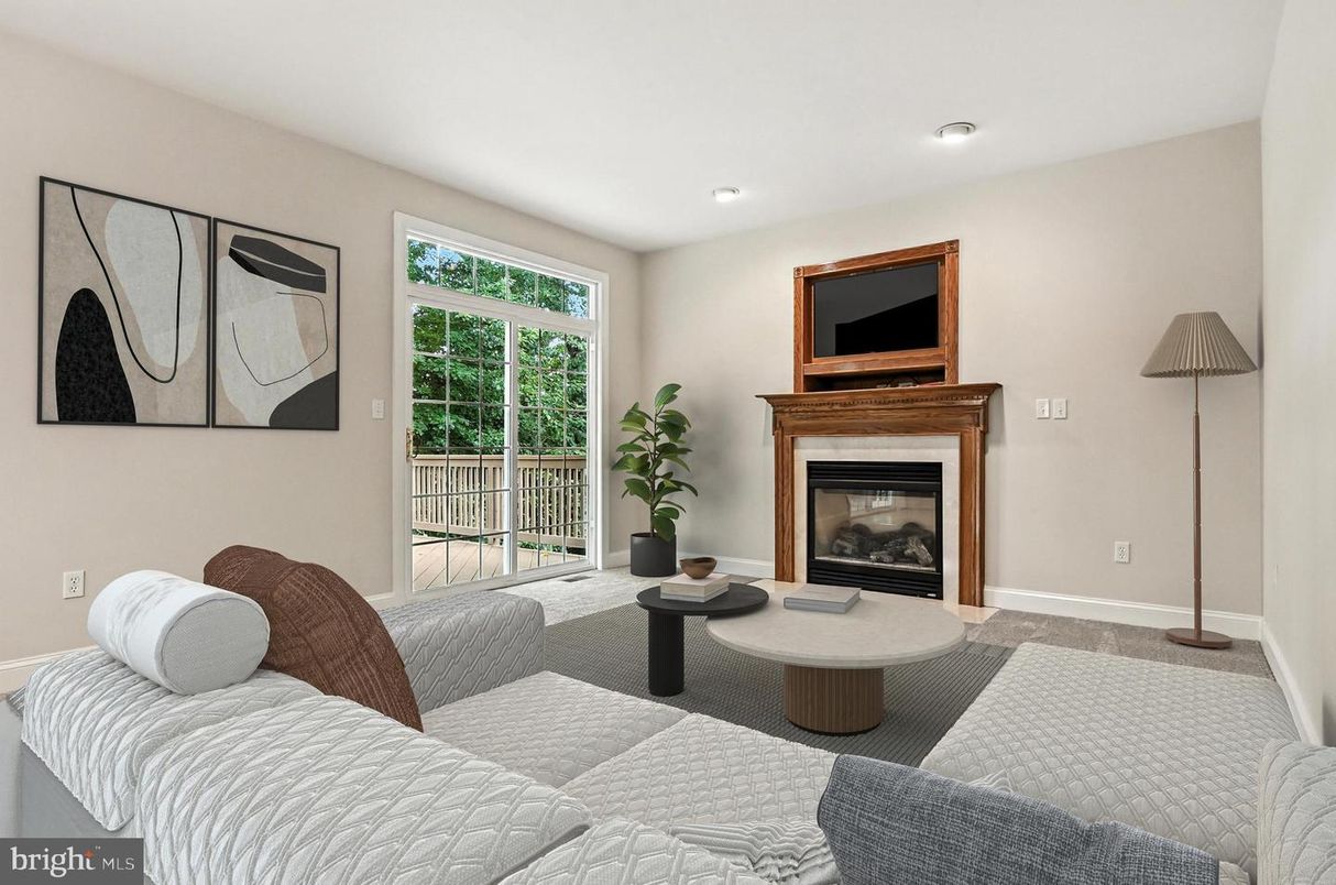 Fireplace, Interior, Living room, Recessed Lighting
