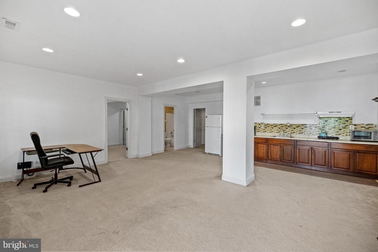 Home Office, Interior, Recessed Lighting
