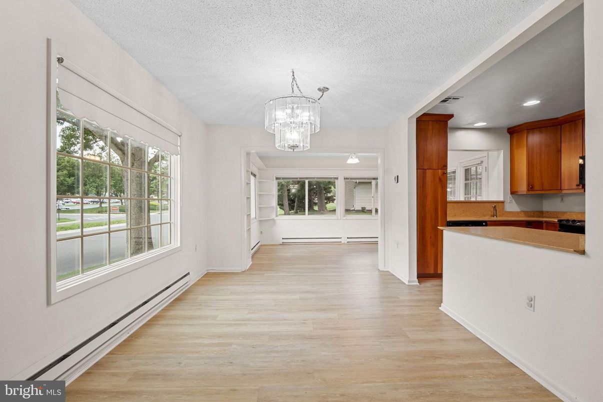 Chandelier, Interior, Recessed Lighting, Wood Texture Flooring