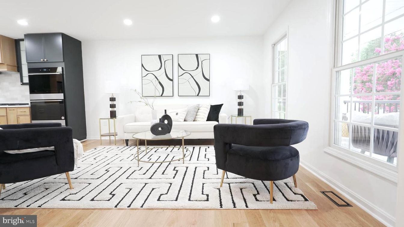 Interior, Kitchen, Living room, Recessed Lighting, Wood Texture Flooring