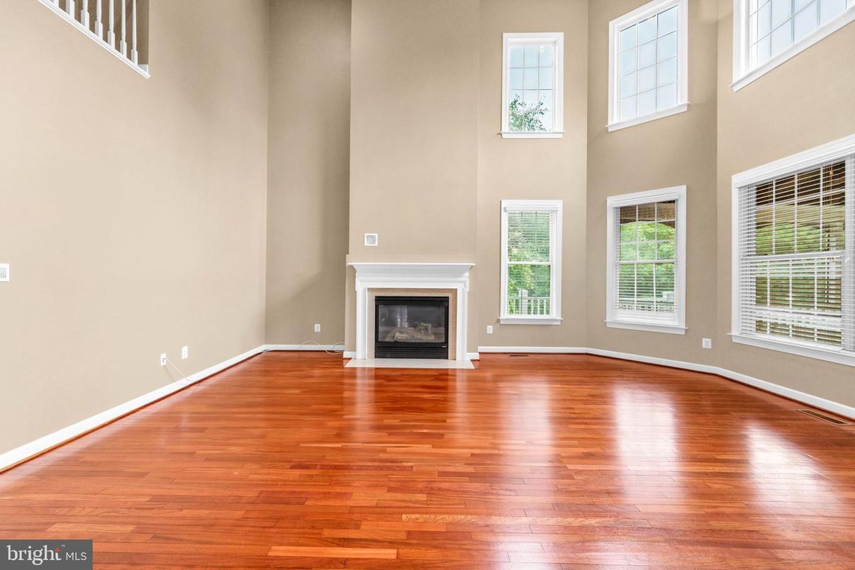 Empty room, Fireplace, Interior, Wood Texture Flooring