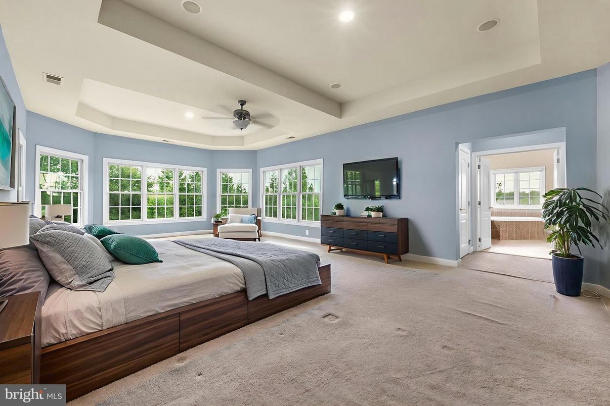Bedroom, Interior, Recessed Lighting