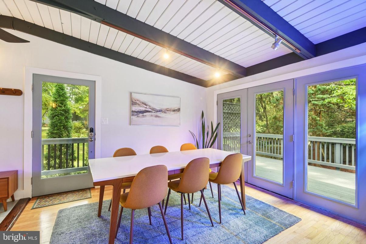 Dining room, Interior, Wooden Beams, Wood Texture Flooring