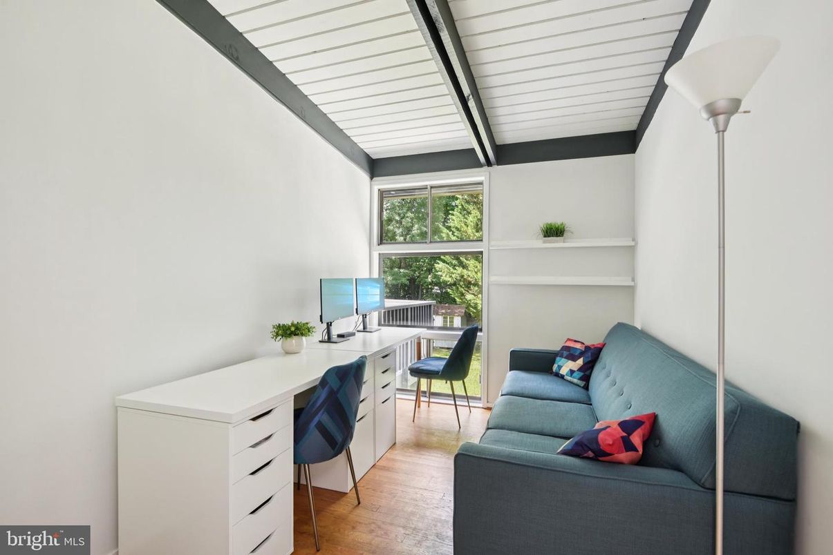 Home Office, Interior, Wood Texture Flooring