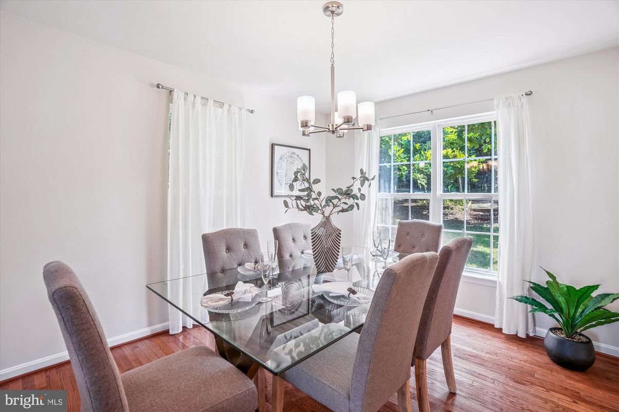 Chandelier, Dining room, Interior, Pendant Lights, Wood Texture Flooring
