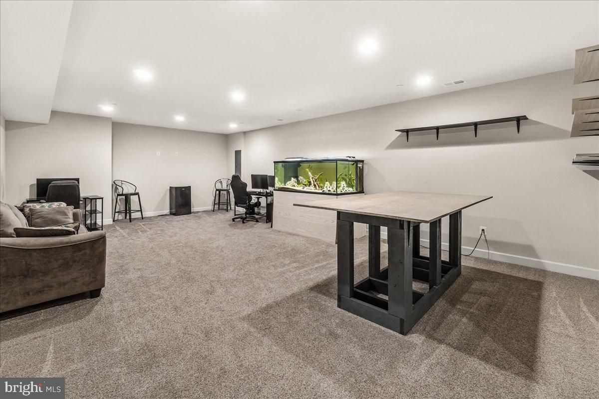 Home Office, Interior, Recessed Lighting