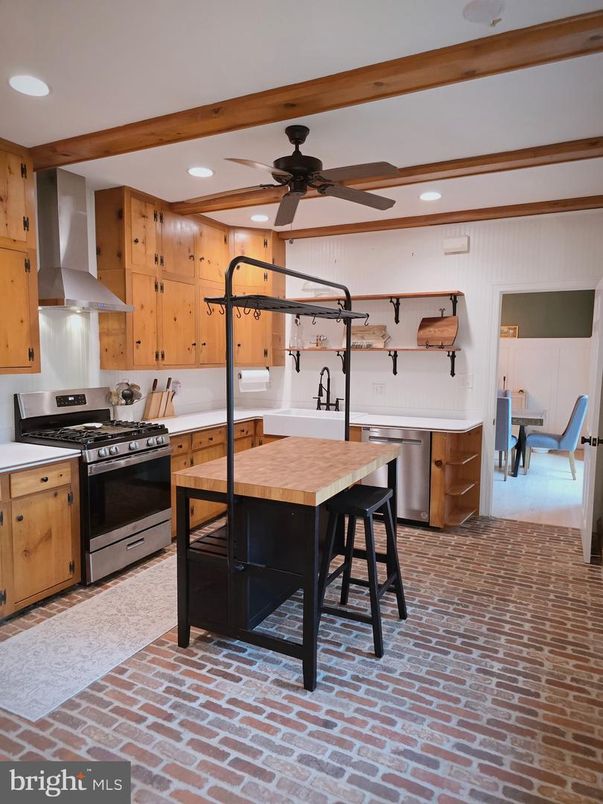 Interior, Kitchen, Recessed Lighting, Stainless Steel Appliances