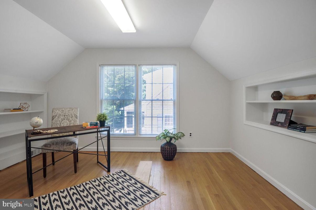 Home Office, Interior, Wood Texture Flooring