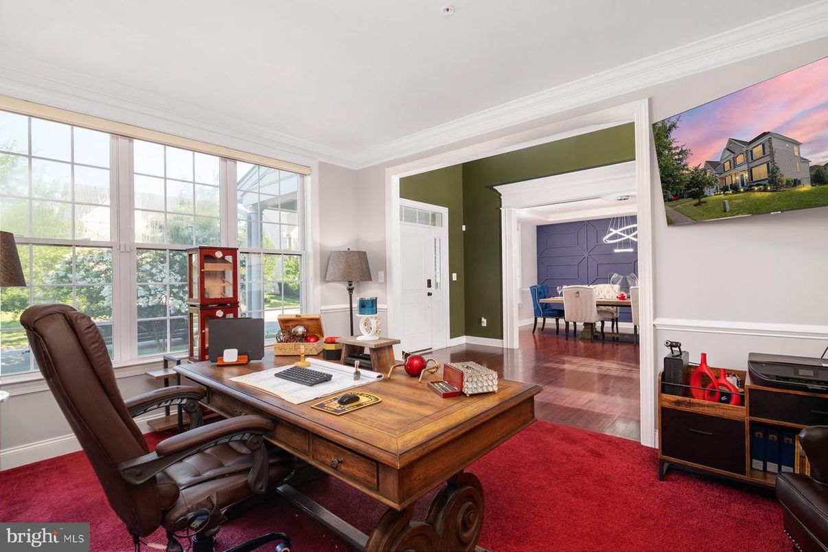 Home Office, Interior, Wood Texture Flooring