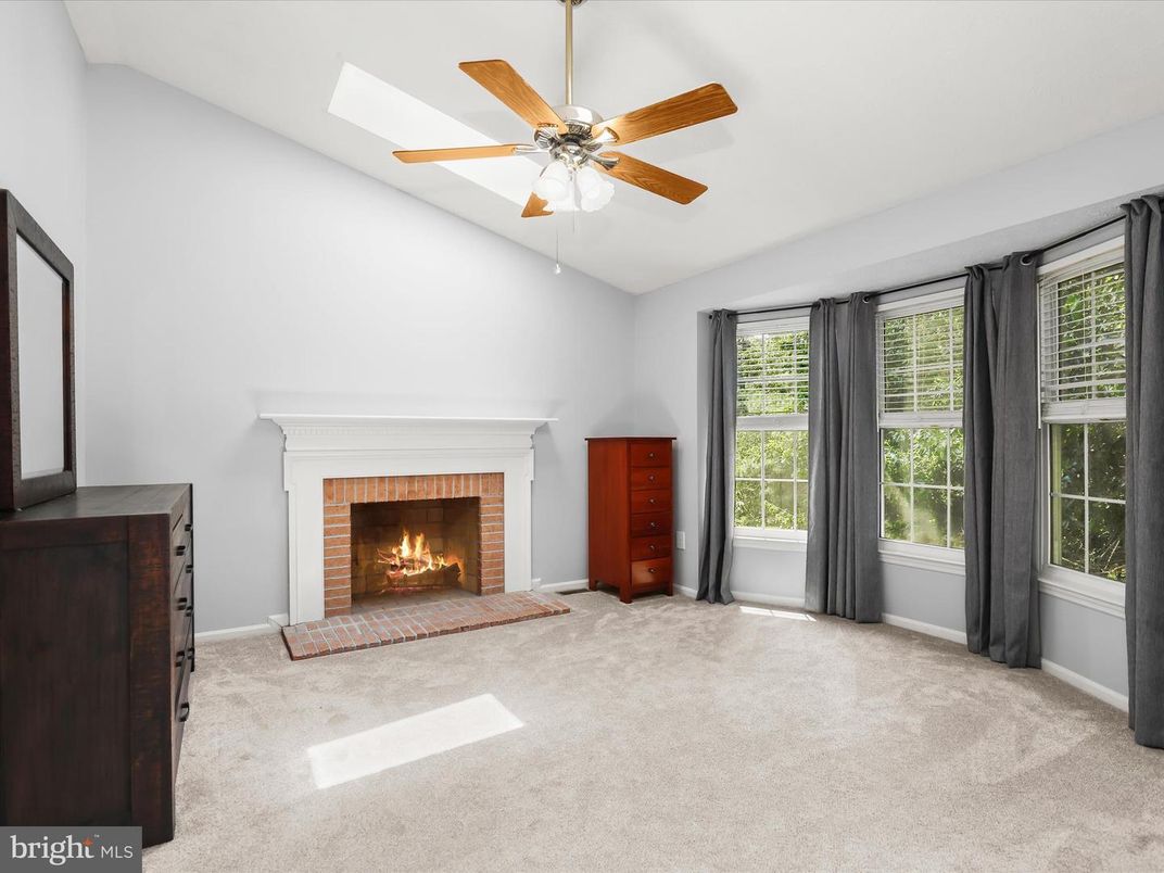 Empty room, Fireplace, Interior
