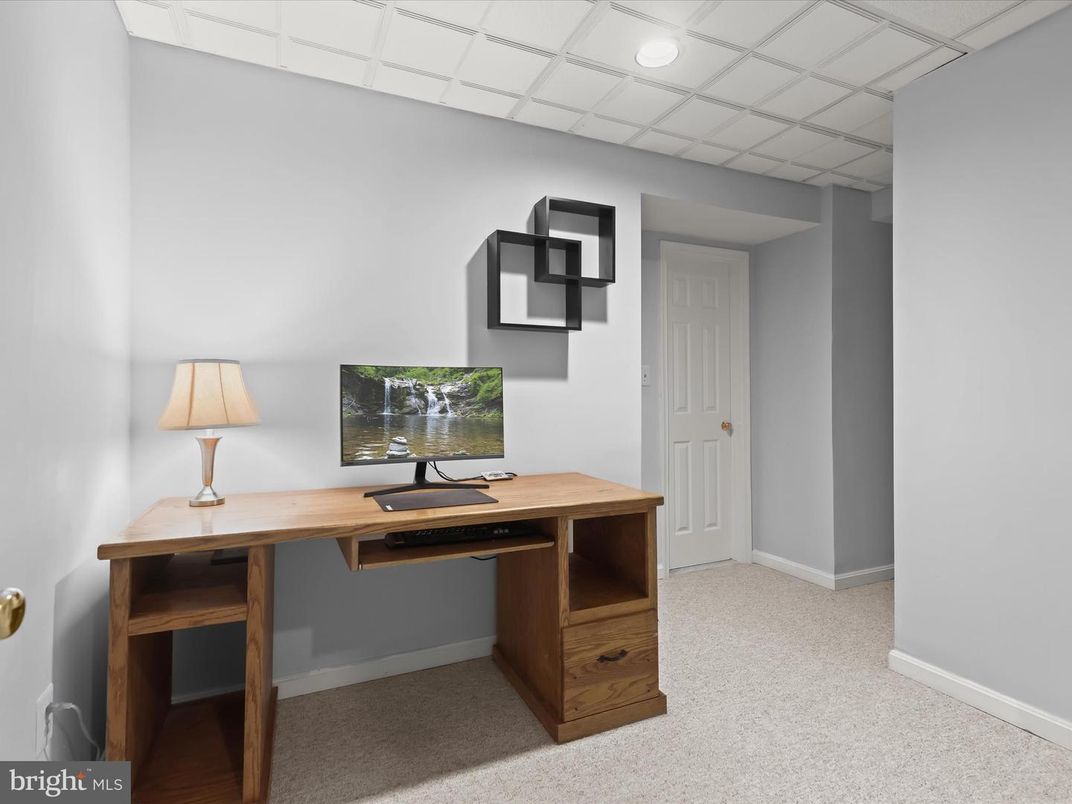 Home Office, Interior, Recessed Lighting