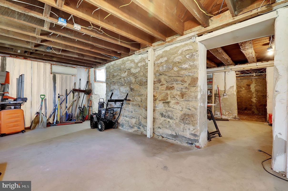 Interior, Stone Walls, Wooden Beams