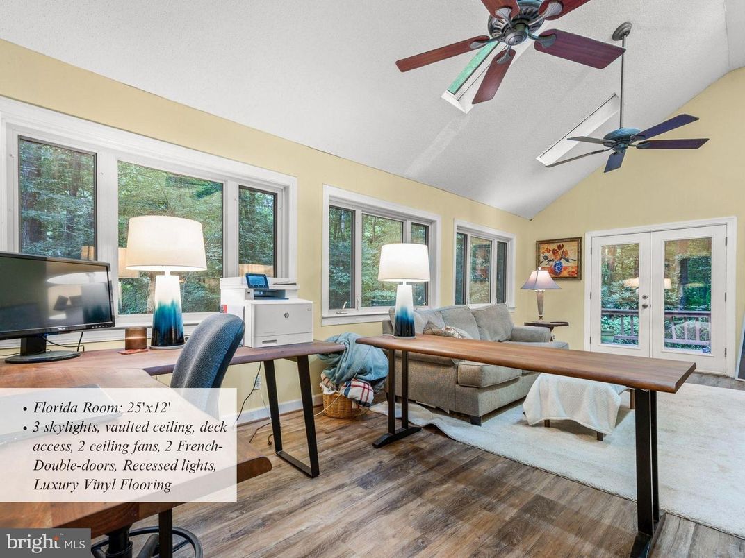 Home Office, Interior, Wood Texture Flooring