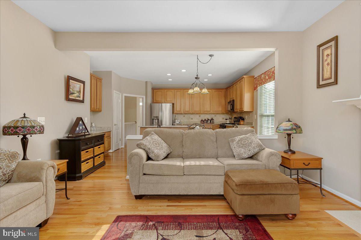 Interior, Kitchen, Living room, Pendant Lights, Recessed Lighting, Stainless Steel Appliances, Wood Texture Flooring