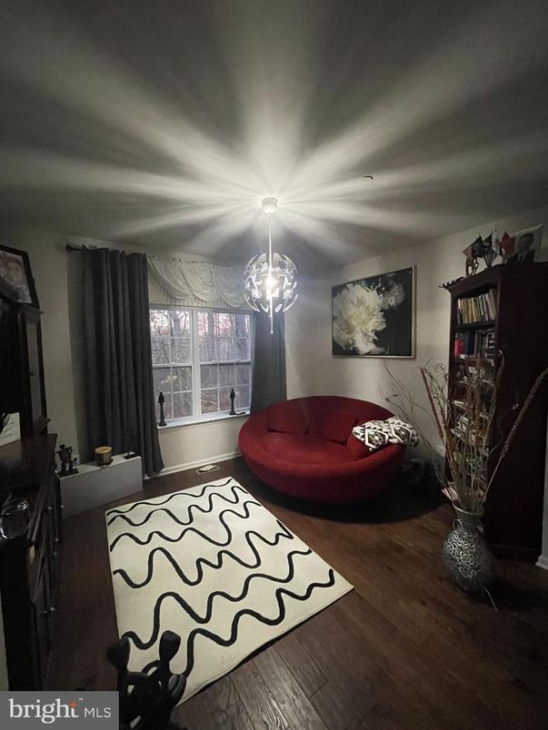 Chandelier, Interior, Wood Texture Flooring