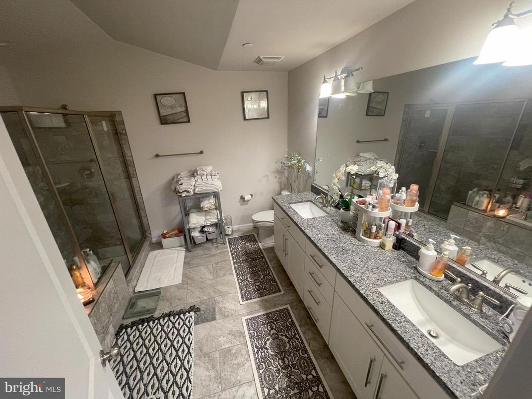 Bathroom, Dual Sink Vanities, Glass Shower, Interior
