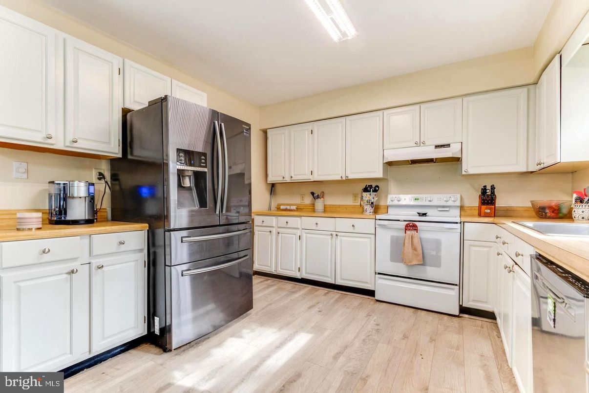 Interior, Kitchen, Wood Texture Flooring