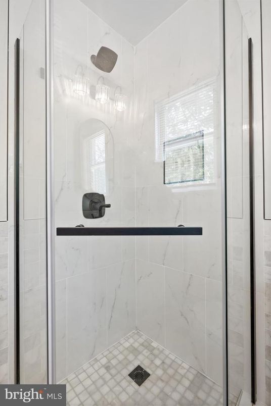 Bathroom, Glass Shower, Interior, Marble Walls