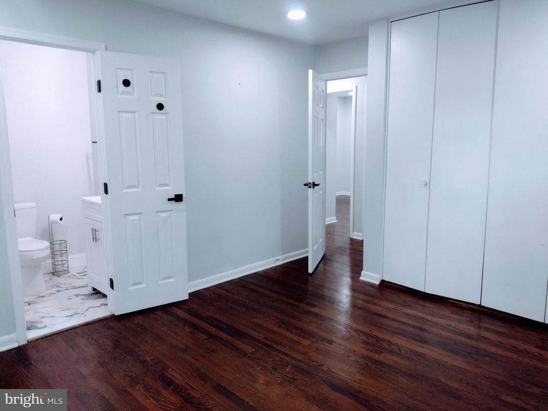 Bathroom, Interior, Marble, Recessed Lighting, Wood Texture Flooring