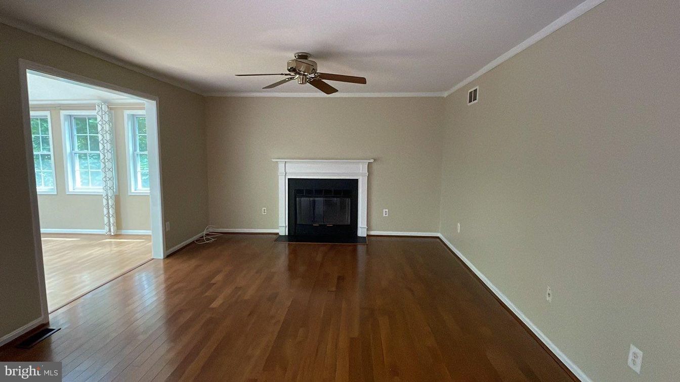 Empty room, Fireplace, Interior, Wood Texture Flooring