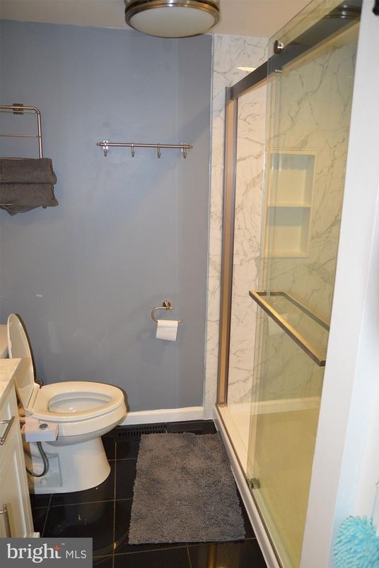 Bathroom, Glass Shower, Interior, Marble Walls