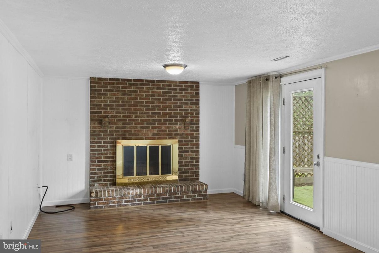 Fireplace, Interior, Stone Walls, Wood Texture Flooring