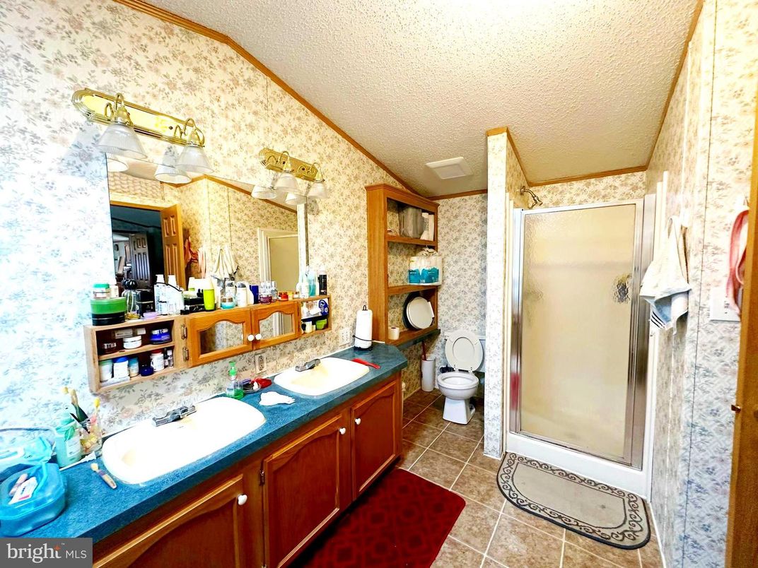 Bathroom, Dual Sink Vanities, Glass Shower, Interior