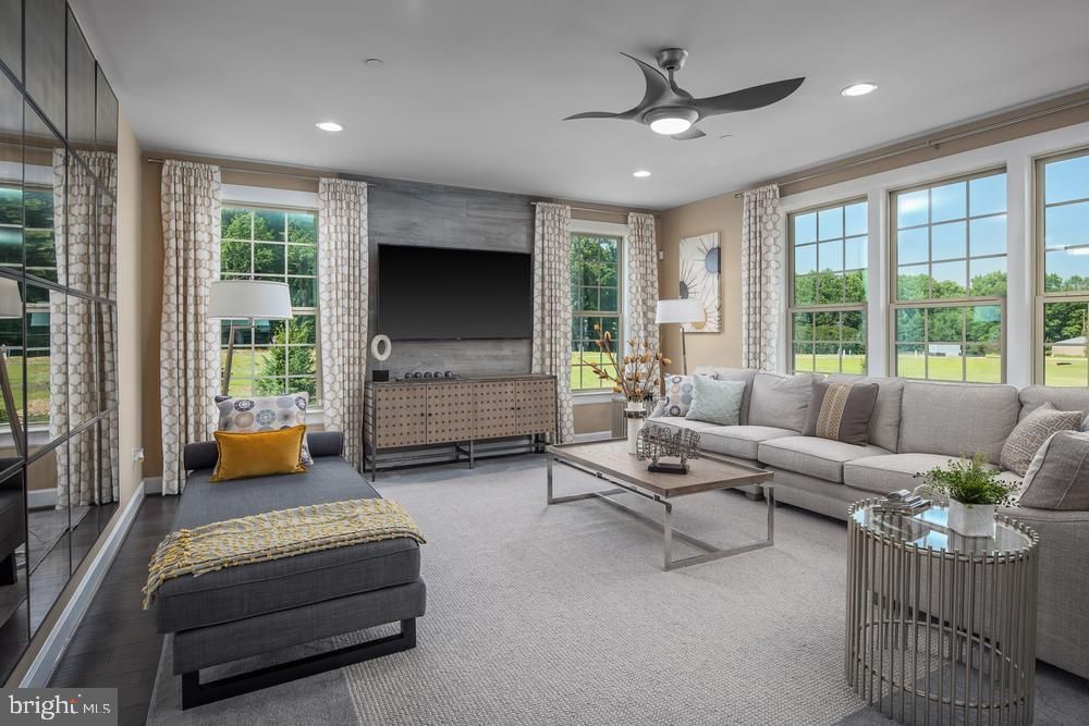 Interior, Living room, Recessed Lighting